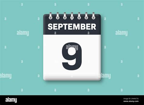 september  calender page sheet  date   september