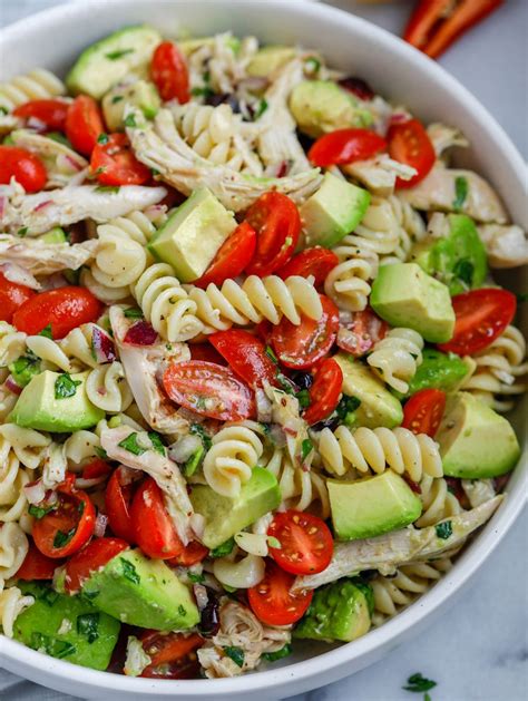 Chicken Avocado Pasta Salad Cookin With Mima