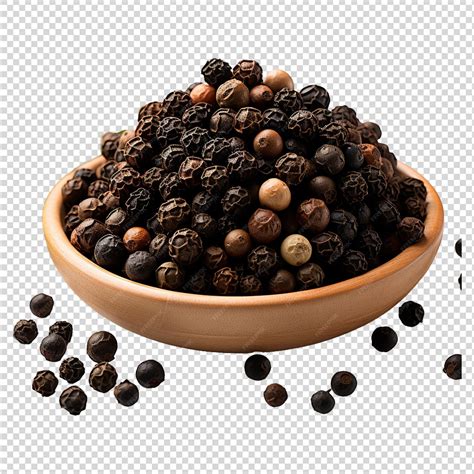 premium psd peppercorn isolated  white