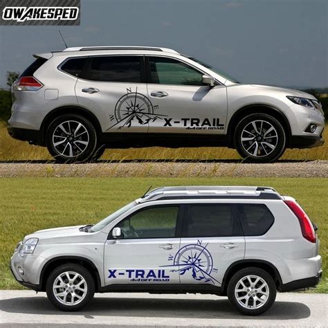 Pcs Car Body Sticker For Nissan X Trail Mountain Graphics Vinyl Decals