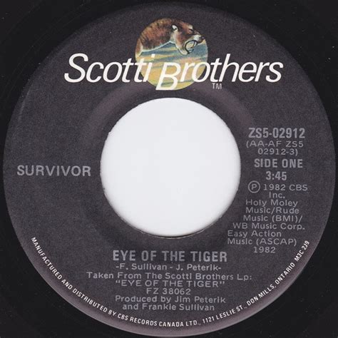 Survivor Eye Of The Tiger 1982 Vinyl Discogs