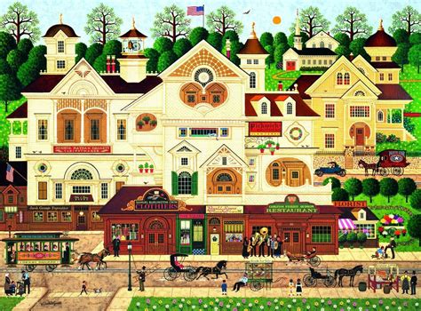 Solve Charles Wysocki Americana Jigsaw Puzzle Online With Pieces