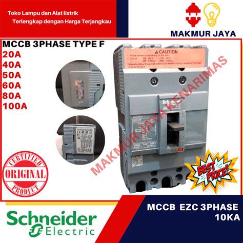 Mccb Ezc Schneider A A A A A A Ampere Easypact Original