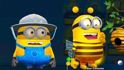 Beekeeper Jerry And Bee Minions In Minion Rush Train Station Room