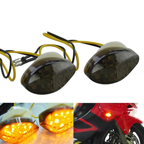 Universal Pcs Motorcycle Led Turn Signal Indicator Light Lamp Bulb