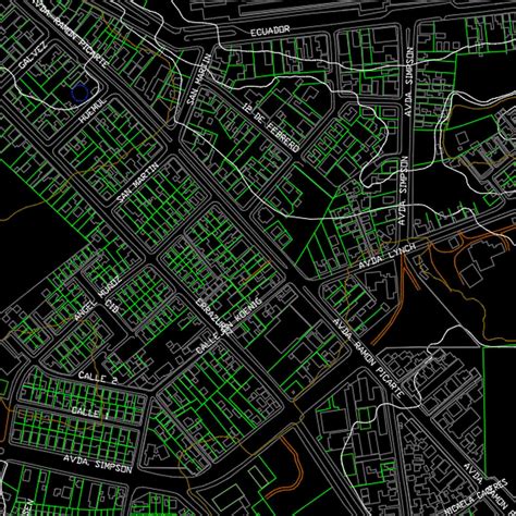 Plano Ciudad de Valdivia en CAD BIM Catálogo Arquitectura