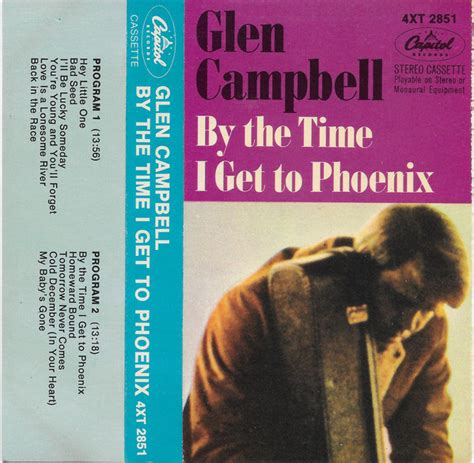 Glen Campbell - By The Time I Get To Phoenix (1967, Cassette) | Discogs