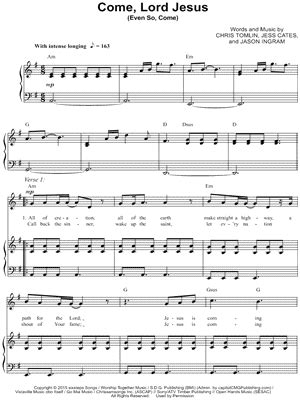 "Even So, Come (Come, Lord Jesus)" Sheet Music - 5 Arrangements ...