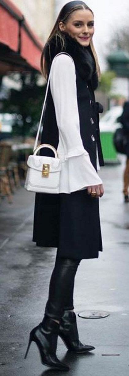 Who Made Olivia Palermos White Handbag White Belle Sleeve Top Black