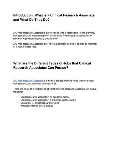 Ppt Why Become A Clinical Research Associate Cra Powerpoint Presentation Id11800219