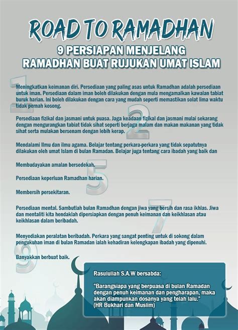 ROAD TO RAMADAN 9 PERSIAPAN MENJELANG RAMADAN BUAT RUJUKAN UMAT ISLAM