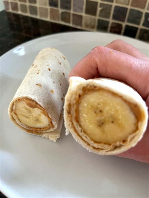 Peanut Butter Banana Tortilla Wrap Easy Breakfast Recipe Melanie Cooks