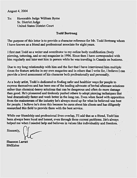 Sample Letter To Judge For Leniency In Sentencing