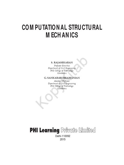 Structural Mechanics 02 PDF | PDF
