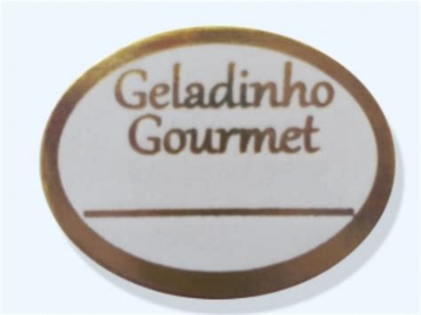 Etiqueta Decorativa Geladinho Gourmet Jl Festa Em Casa Artigo De