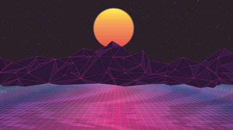 Wallpaper Id 105685 Retrowave Retrowave Digital Art Purple Dark