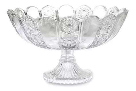 Centro De Mesa Fruteira De Vidro Kig Glassware Cor Cristal Mercadolivre