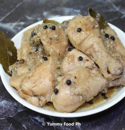 Chicken White Adobo Recipe or Adobong Puti » Yummy Food Ph