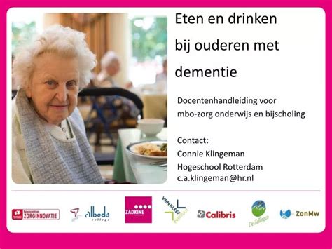 PPT Eten En Drinken Bij Ouderen Met Dementie PowerPoint Presentation