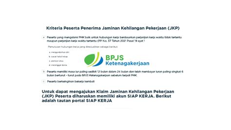 Cara Klaim Bpjs Ketenagakerjaan Untuk Jaminan Kehilangan Pekerjaan Jkp