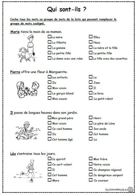 Identifier Les Personnages Feuilles De Travail Fran Ais Exercice