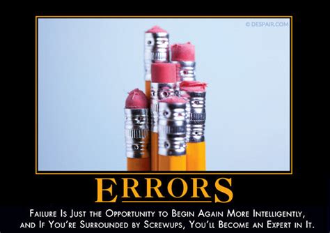 errors despair