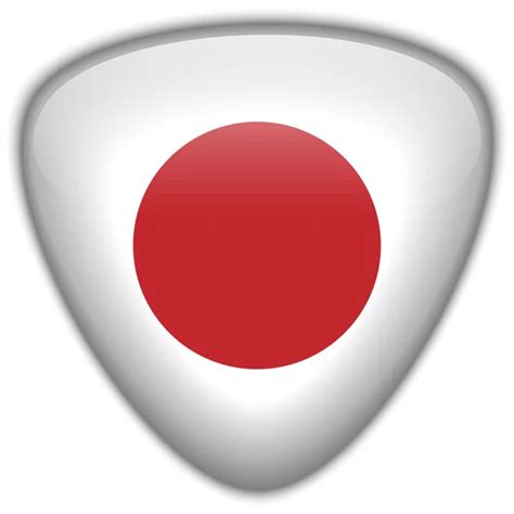 Japan Flag Glossy Button Stock Vector Image By Gubh