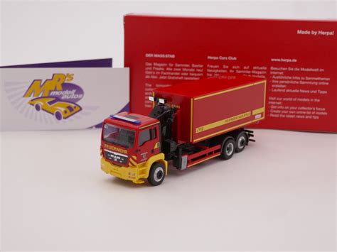 Mrs Modellautos Herpa Man Tgs M Wechsellader Lkw Mit Kran