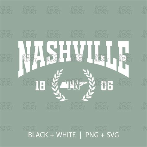 Nashville PNG, Varsity Nashville SVG, Vintage Nashville Shirt PNG