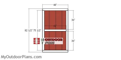 Double-shed-doors-plans | MyOutdoorPlans