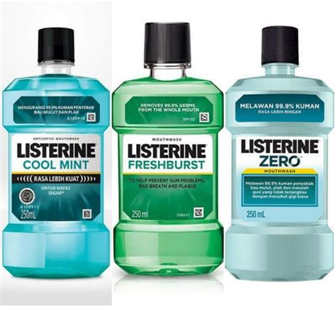 Jual Listerine Obat Kumur 250ml Shopee Indonesia