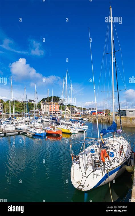 France Morbihan Groix Island Port Tudy The Harbour Stock Photo Alamy