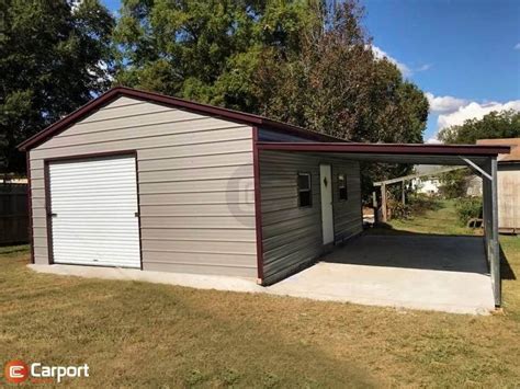 32x25 Lean To Metal Garage Carport Central In 2020 Metal Garage