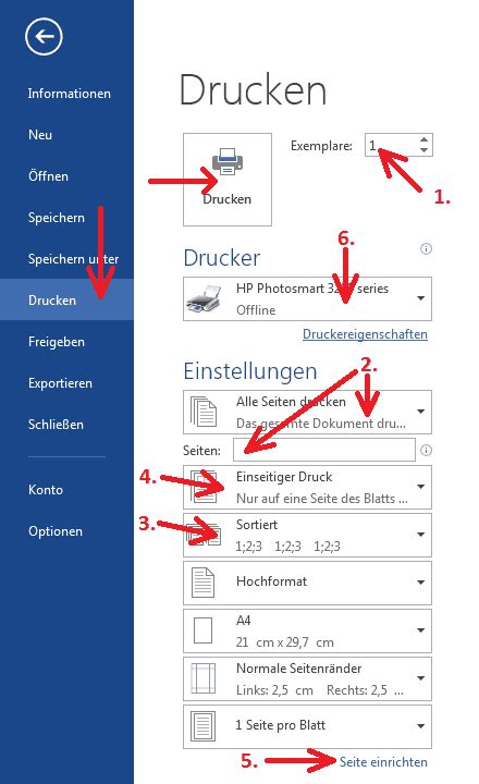 Word 2013 Lernen Dokumente Ausdrucken