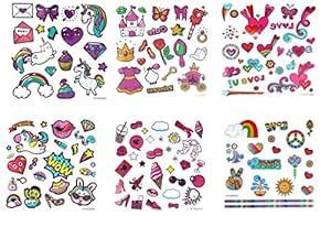 Amazon Ggsell Ggsell Look Like Real Temporary Tattoos Pcs Cartoon