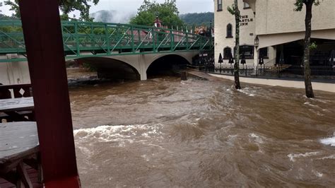 Flooding In Helen Georgia Takes Over City Streets As Warnings