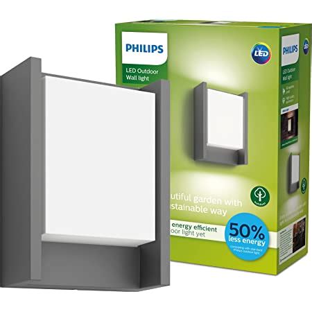 Philips ARBOUR Applique LED 1x6W 4000K Anthracite Amazon Fr