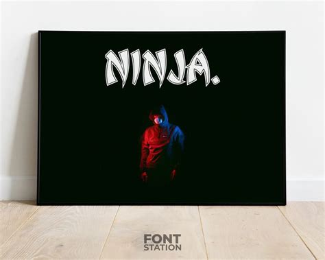 Ninja Font Martial Arts Font Instant Download