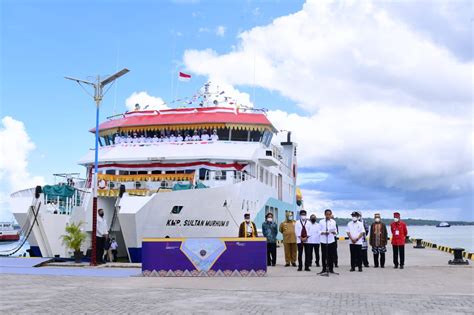 Presiden Jokowi Resmikan Tiga Pelabuhan Penyeberangan Dan Satu Kmp Di