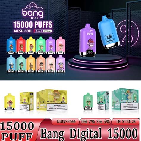 Bang King Bang Box 15000 Baforadas Puff 15000 Vape Descartável E Cigarros Vapes Dispositivo