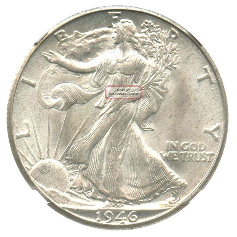 D C Ngc Ms Walking Liberty Half Dollar