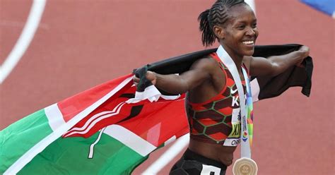 Faith Kipyegon Wins Gold In The Womens 1 500m At World Athletics