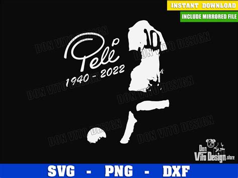 Pele Soccer Santos FC Player SVG File for Cricut Silhouette Download