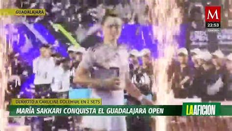 María Sakkari se corona en el Guadalajara Open tras derrotar a Caroline