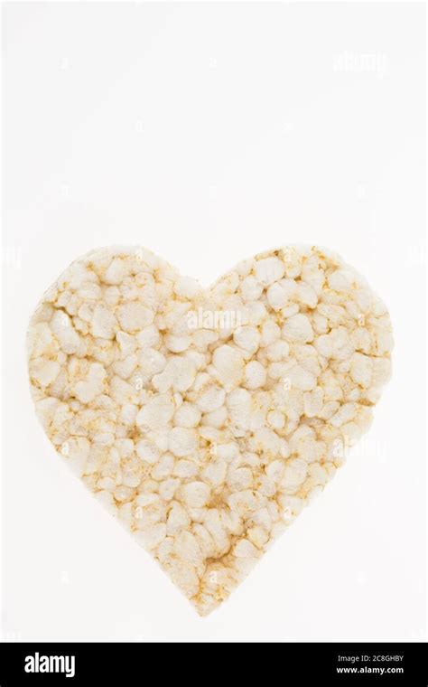 Organic Rice Wafer Heart Shaped Diet Snack Gluten Free Lactose Free