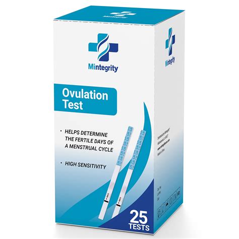 Mintegrity 25 Pack Lh Ovulation Test Strips Kit Easy To Use At Home