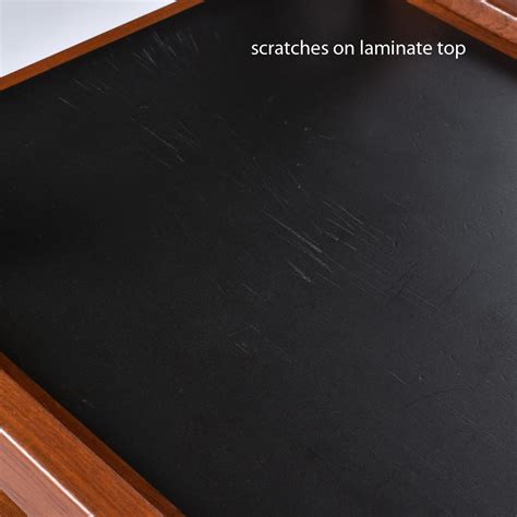 Locking Danish Teak Expanding Top Bar Cart Server by Dyrlund on Casters