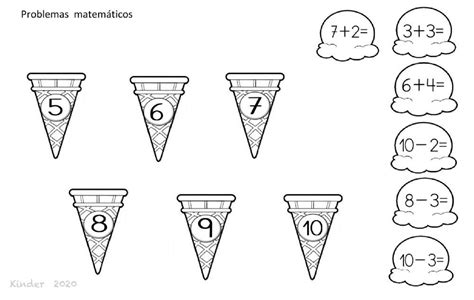 Problemas Matematicos Helados Worksheet