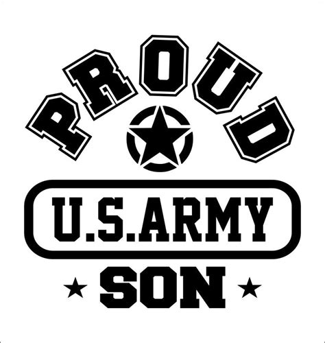 Proud Us Army Son Decal North 49 Decals