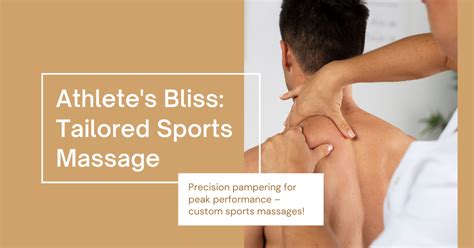 Unlock Peak Performance With Tailored Sports Massage